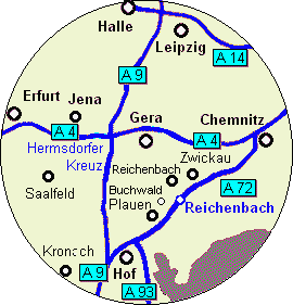 Autobahnen im Vogtland
