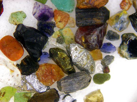 Ausgelesene Schwerminerale