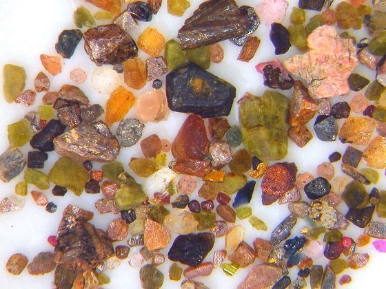 Schwermineralien Stoppbach