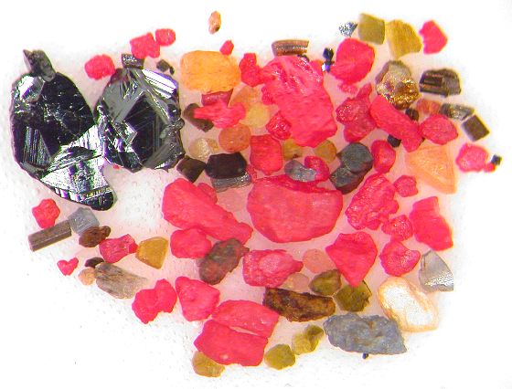 Schwermineralien Werdauer Wald